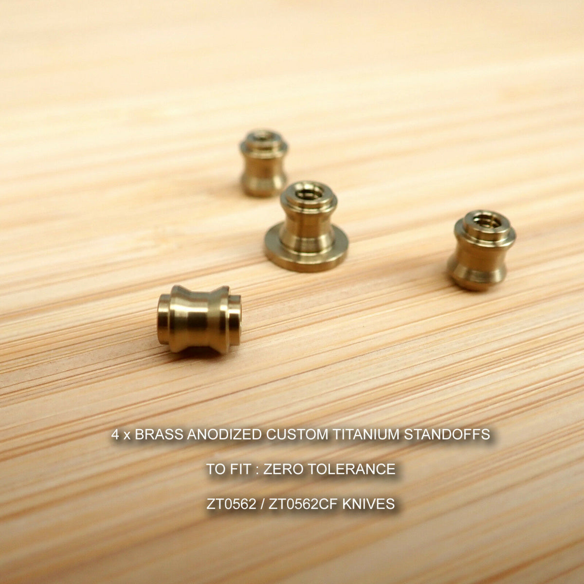 Zero Tolerance ZT0562 ZT 562 562CF Knife BRASS Anodized Titanium