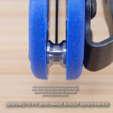 Benchmade 535 BUGOUT 3 Piece Custom RAW Titanium Standoffs & Pin Set - NO KNIFE