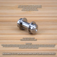 Benchmade 555 556 557 Mini Grip Custom RAW Titanium Axis Lock Bar - No Knife