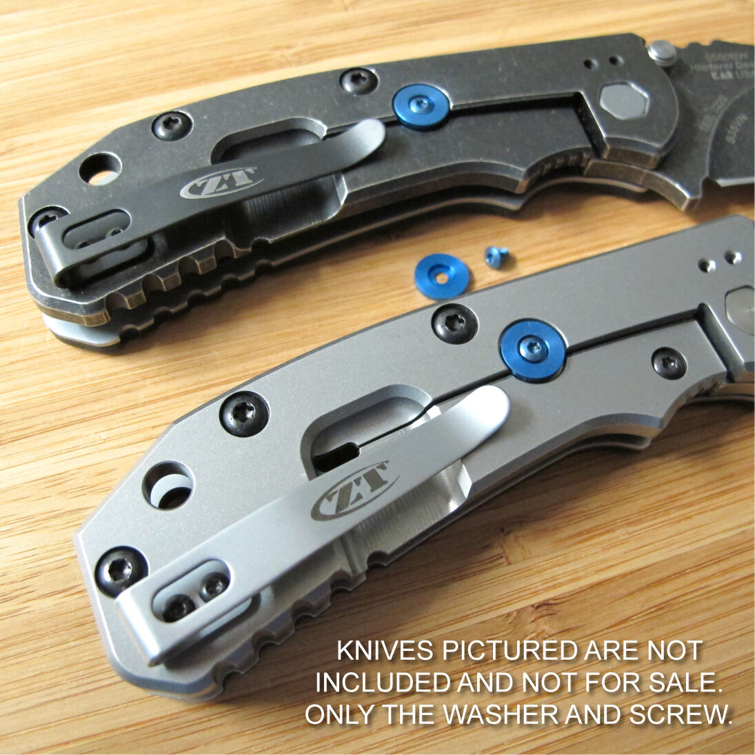 Zero Tolerance ZT0566 ZT566 Knife BLUE Titanium Lock Bar
