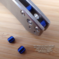 Zero Tolerance ZT0450G10 450 ZT Titanium Ti Blade Stop Pin & Standoff Set - BLUE