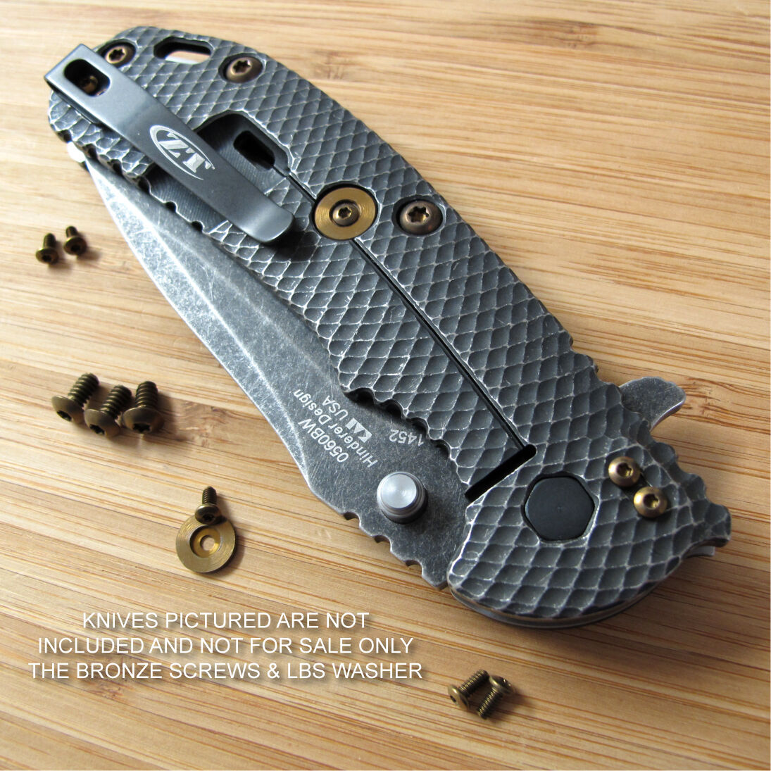 Zero Tolerance ZT0560 561 ZT Knife 12PC Titanium Screw Set inc LBS