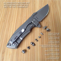 Zero Tolerance ZT0900 ZT 900 0900 Knife RAW 11PC Custom Titanium Screw Parts Set