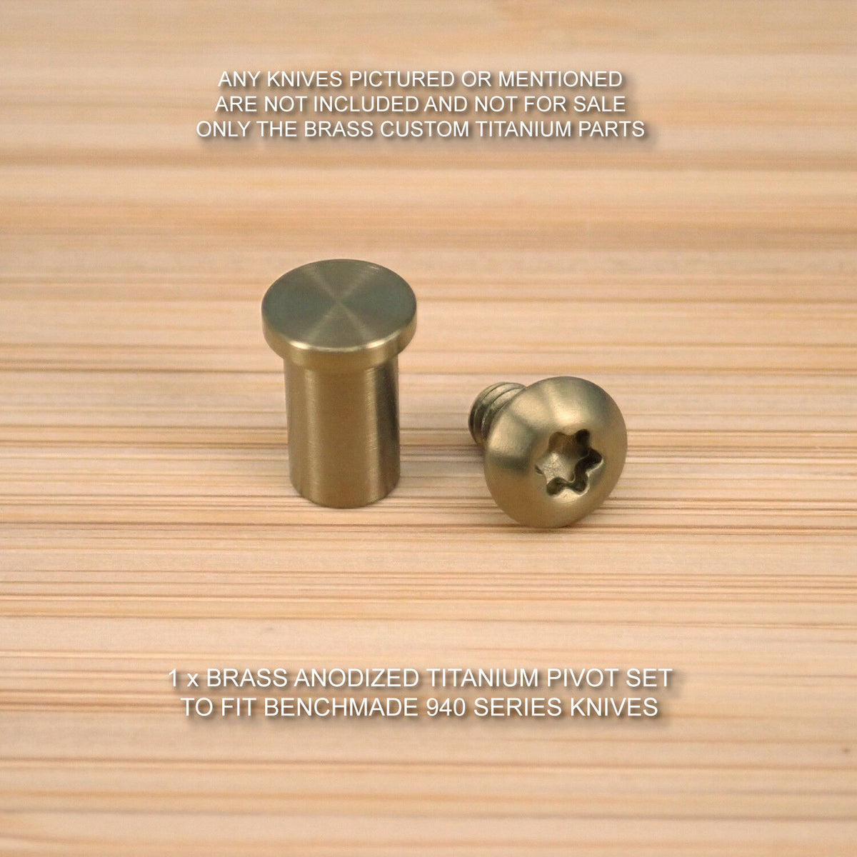 Benchmade 940-1 Osborne Knife 2 PC Custom Titanium PIVOT Set