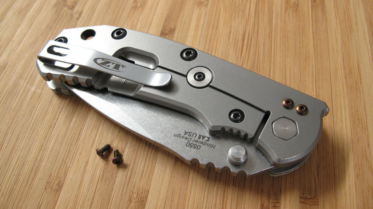 Zero Tolerance ZT0550 560 801 ZT Knives Pocket Clip Titanium