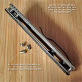 Zero Tolerance ZT0620 ZT 620 630  ZT0620CF Knife Custom 3pc Titanium Pin Set RAW