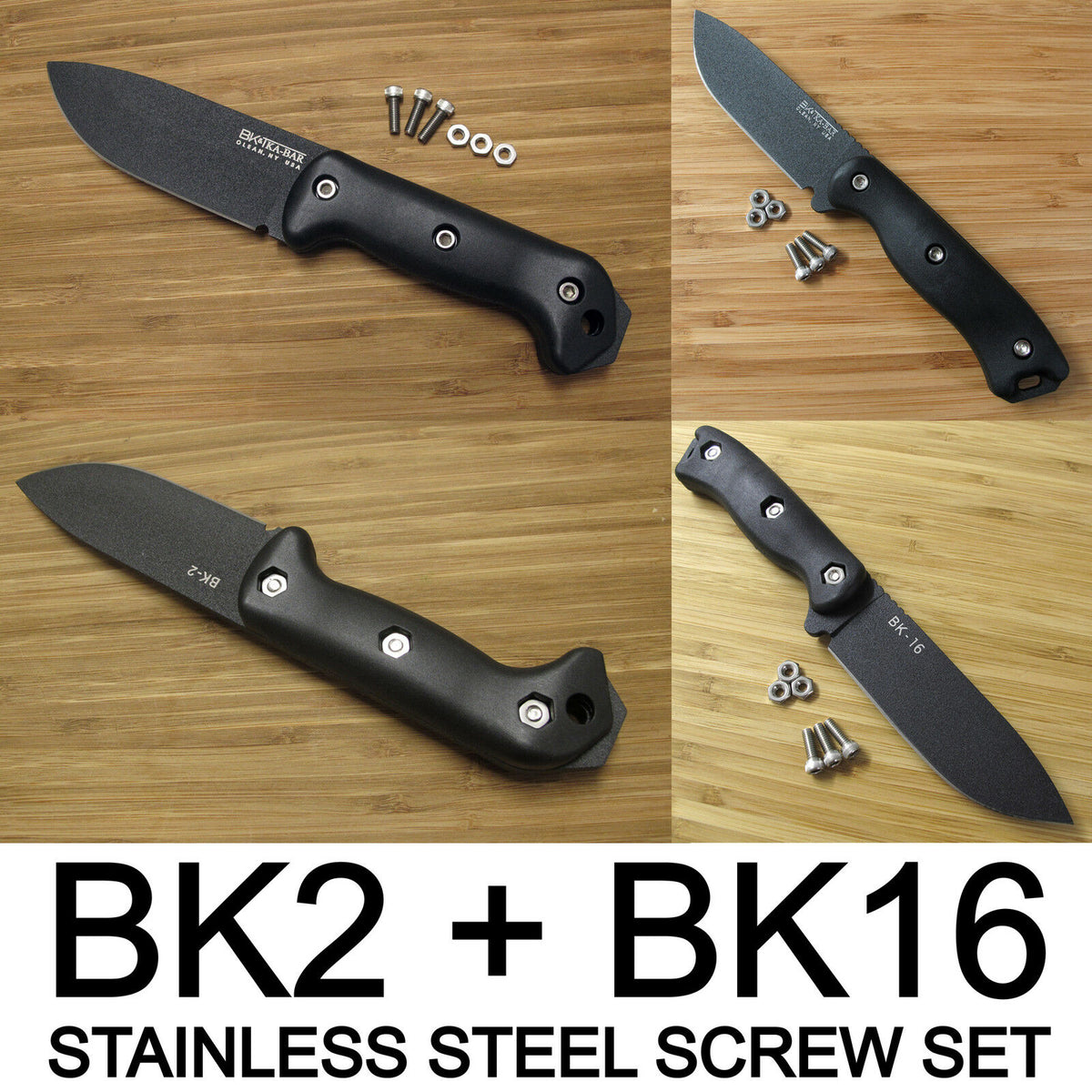 KA-BAR Becker BK16 + BK2 Survival Knife Upgrade Mod - Stainless