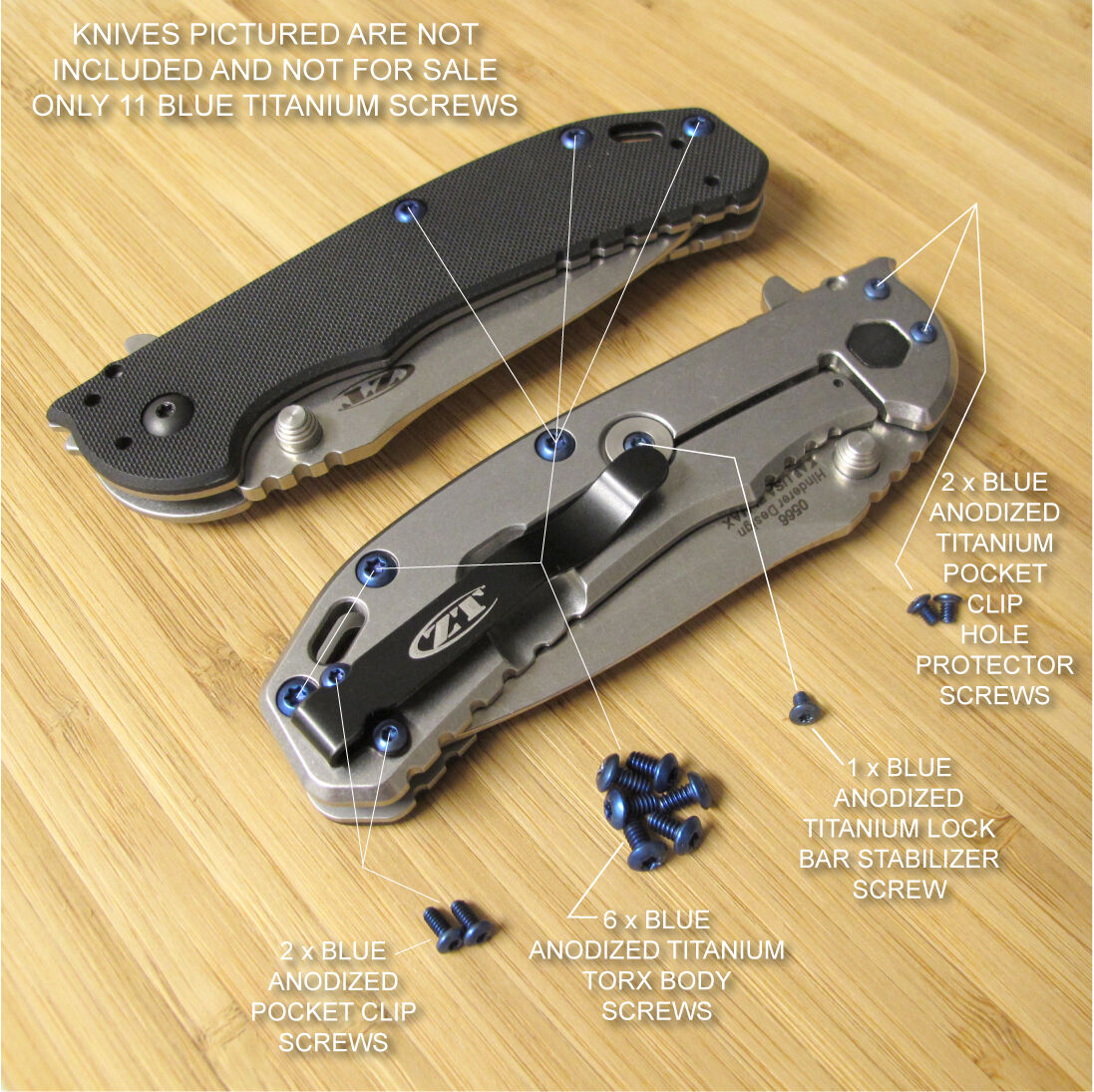 ゼロシステム Zero Tolerance ZT0566 566 ZT Knife 11PC Titanium Body Pocket Clip