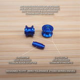 Zero Tolerance ZT0393 ZT 0393 Titanium 3pc Blade Stop Pin & Standoff Set - BLUE