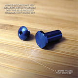 Zero Tolerance ZT0550 ZT 550 0550 Titanium Pivot Torx Screw Set Anodized BLUE