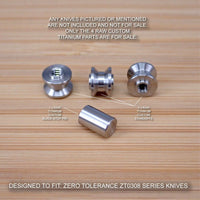 Zero Tolerance ZT0308BLKTS ZT0308 Titanium Blade Stop Pin & Standoff Set - RAW