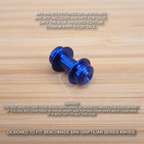 Benchmade 555-1 556-1 G10 Mini Griptilian MiniGrip Titanium Axis Lock Bar - BLUE