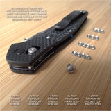 Benchmade 940-2 Osborne Knife 16 PC Custom Natural RAW Titanium Screw Pivot Set