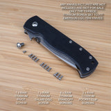 Emerson CQC-7BW CQC-7 CQC Knife Custom Designed 13pc RAW Titanium Screw Set