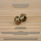 Benchmade 940-1 Osborne BRASS Anodized Custom Titanium Axis Lock - No Knife