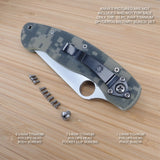 Spyderco Military 10pc RAW Titanium Screw Set - NO KNIFE - (MUST READ WARNING)