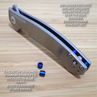 Zero Tolerance ZT0450 ZT 450 0450 Knife BLUE Anodized Titanium Ti Standoffs Set