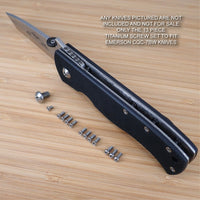 Emerson CQC-7BW CQC-7 CQC Knife Custom Designed 13pc RAW Titanium Screw Set