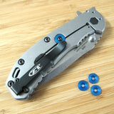 Zero Tolerance ZT0550 560 561 ZT Knife Titanium Lock Bar Stabilizer Washer BLUE