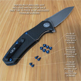 Zero Tolerance ZT0770CF ZT 0770CF Knife 10PC Titanium Screws Set Anodized BLUE