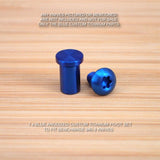 Benchmade 940-2 Osborne G10 Knife 2 PC Custom Titanium PIVOT Set - Anodized BLUE