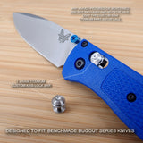 Benchmade 533 MINI BUGOUT Custom RAW Titanium Axis Lock Bar - No Knife