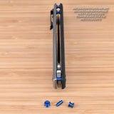 Zero Tolerance ZT0452CF 452 ZT Titanium 3pc Blade Stop Pin & Spacer Set - BLUE