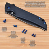 Kershaw Skyline 1760 1760BW Knife 7pc Custom Anodized Titanium Screw Set - BLUE