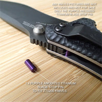 Zero Tolerance ZT0200 200 ZT Knife Anodized Ti Titanium Blade Stop Pin - PURPLE
