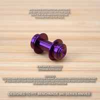 Benchmade 940 Osborne PURPLE Anodized Custom Titanium Axis Lock - No Knife