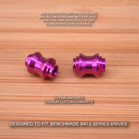 Benchmade 940-2 Osborne Custom Titanium Standoffs Spacers Anodized - PINK