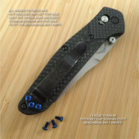 Benchmade 940-1 Osborne Knife 3PC BLUE Anodized Titanium Pocket Clip Screws Set