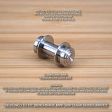 Benchmade 555 556 557 Mini Grip Custom RAW Titanium Axis Lock Bar - No Knife