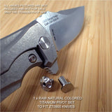 Zero Tolerance ZT0900 ZT 900 0900 Knife RAW Custom Titanium Pivot Torx Screw Set