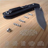 Benchmade 940-1 Osborne Knife 16 PC Custom Natural RAW Titanium Screw & Piv Set