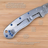 ESEE Avispa Framelock BRK Custom BLUE Titanium 12pc Screw Set - (no knife)