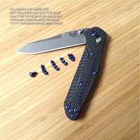 Benchmade 940-1 Osborne Knife 15PC Custom BLUE Anodized Titanium Torx Screw Set