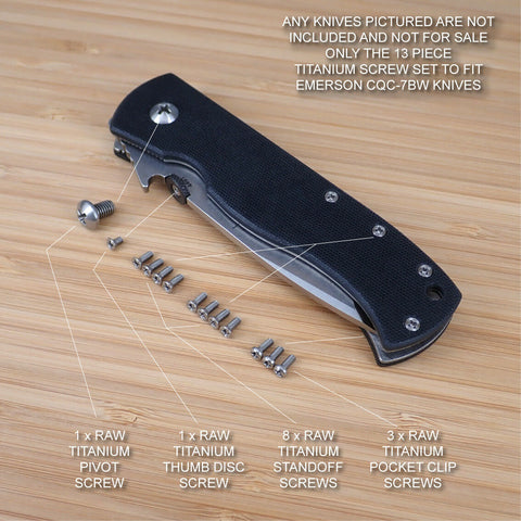 Titanium Parts For Emerson Knives