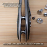 Zero Tolerance ZT0640 ZT 0640 ZT640 Custom FULL Titanium 17pc Parts Set - RAW