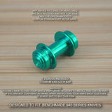Benchmade 940-2 Osborne Custom Titanium Axis Lock Bar Anodized - GREEN