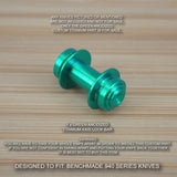 Benchmade 940-2 Osborne Custom Titanium Axis Lock Bar Anodized - GREEN