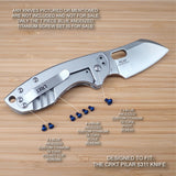 CRKT 5311 Pilar 7pc Custom Anodized BLUE Titanium Torx Screw Set - (no knife)