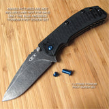 Zero Tolerance ZT0550 ZT 550 0550 Titanium Pivot Torx Screw Set Anodized BLUE