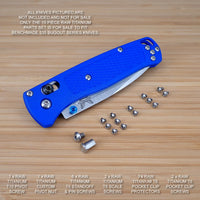 Benchmade 535 BUGOUT 15 PC Custom RAW Titanium Torx Screw & Pivot Set - NO KNIFE