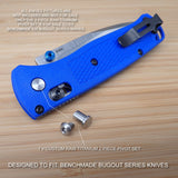 Benchmade 535 BUGOUT 2 Piece Custom RAW Titanium Pivot Screw Set - NO KNIFE