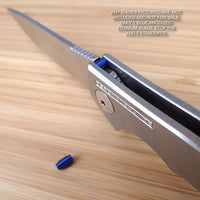 Zero Tolerance ZT0450 450 CF ZT Titanium Ti Blade Stop Pin & Spacer Set - BLUE