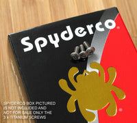 3 Piece Custom Titanium T6 Torx Pocket Clip Screws for Spyderco PM2 (NO KNIFE)