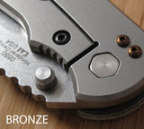 Zero Tolerance ZT0550 560 561 ZT Knives Pocket Clip Titanium Screws Set - BRONZE