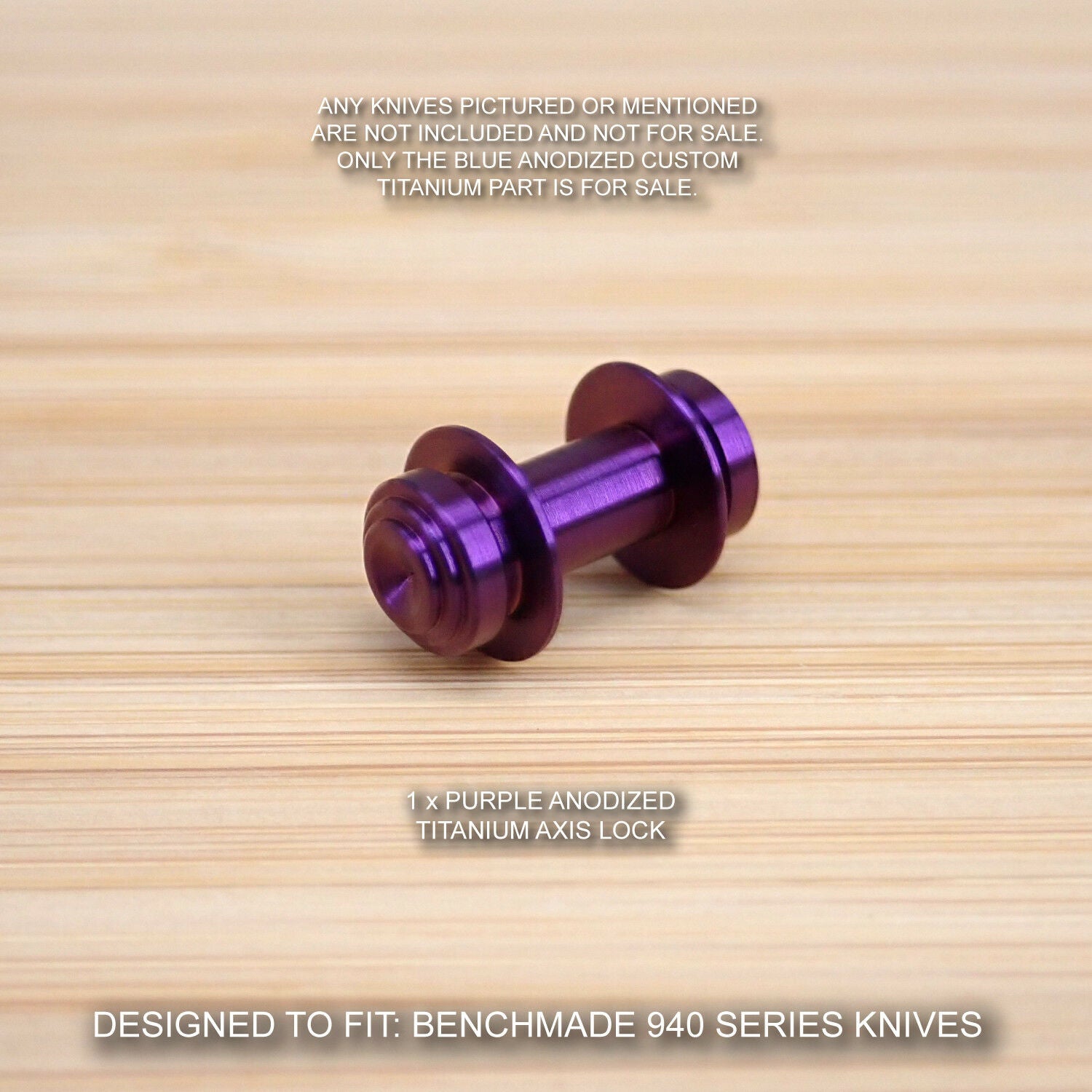 Benchmade 940 Osborne PURPLE Anodized Custom Titanium Axis Lock