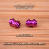 Benchmade 940-1 Osborne Custom Titanium Standoffs Spacers Anodized - PINK